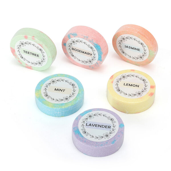 6 pcs Home Spa Mini Relaxation Bath Bombs Melts Shower Steamers, Gifts for Her Mom Men Teen Adults Self Care Mother's Day - Image 2
