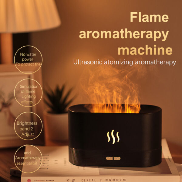 Flame Aroma Diffuser, Ultrasonic Humidifier, Essential Oil Humidifier - Image 4