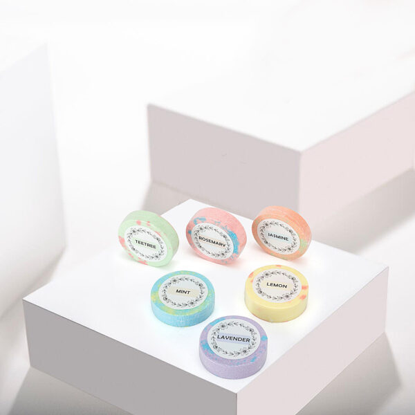 6 pcs Home Spa Mini Relaxation Bath Bombs Melts Shower Steamers, Gifts for Her Mom Men Teen Adults Self Care Mother's Day
