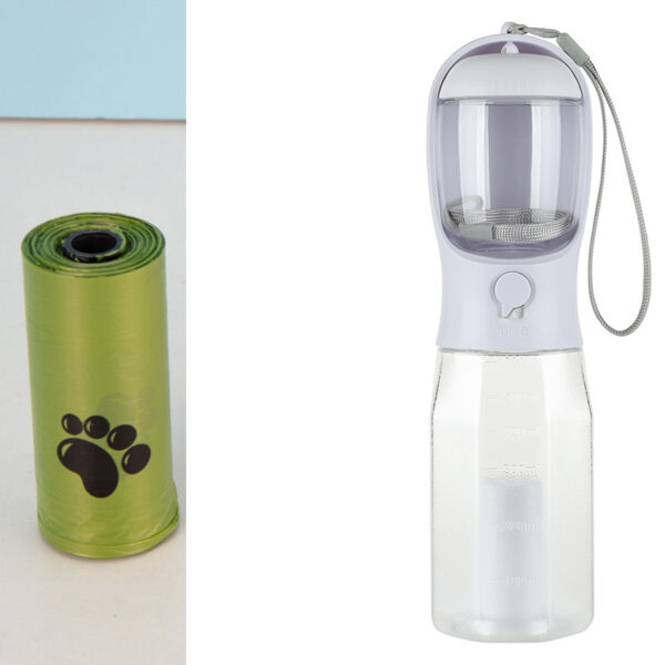 Portable Cat, Dog Water Bottle, Food Feeder, Drinker Poop Dispenser, 3 In 1 Leak-proof Multifunctional Dog Water Bottle Pet Products - Image 3