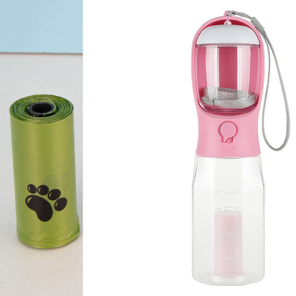 Portable Cat, Dog Water Bottle, Food Feeder, Drinker Poop Dispenser, 3 In 1 Leak-proof Multifunctional Dog Water Bottle Pet Products - Image 8