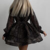 Chiffon Leopard Print Long Sleeve Dress - Image 3