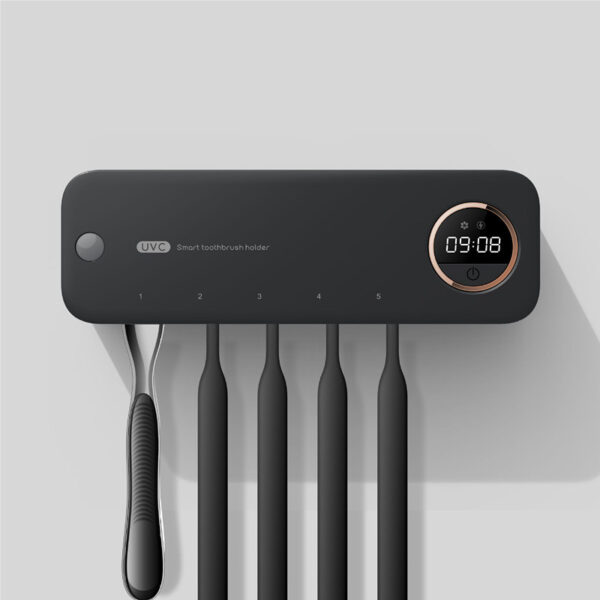UV Toothbrush Holder Sterilizer Rechargeable Tooth Brush With LED Display Drying Wall-mounted For Bathroom Accessory